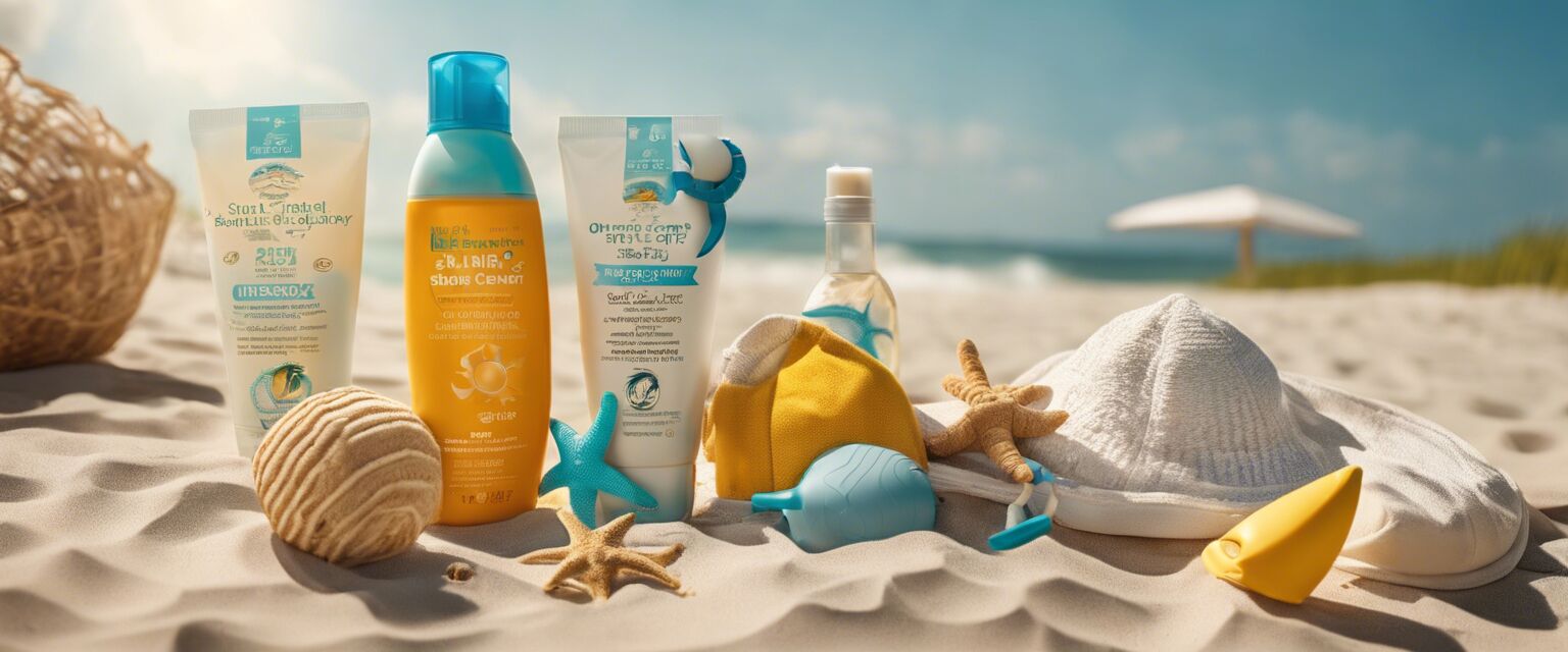 Organic baby sun protection products